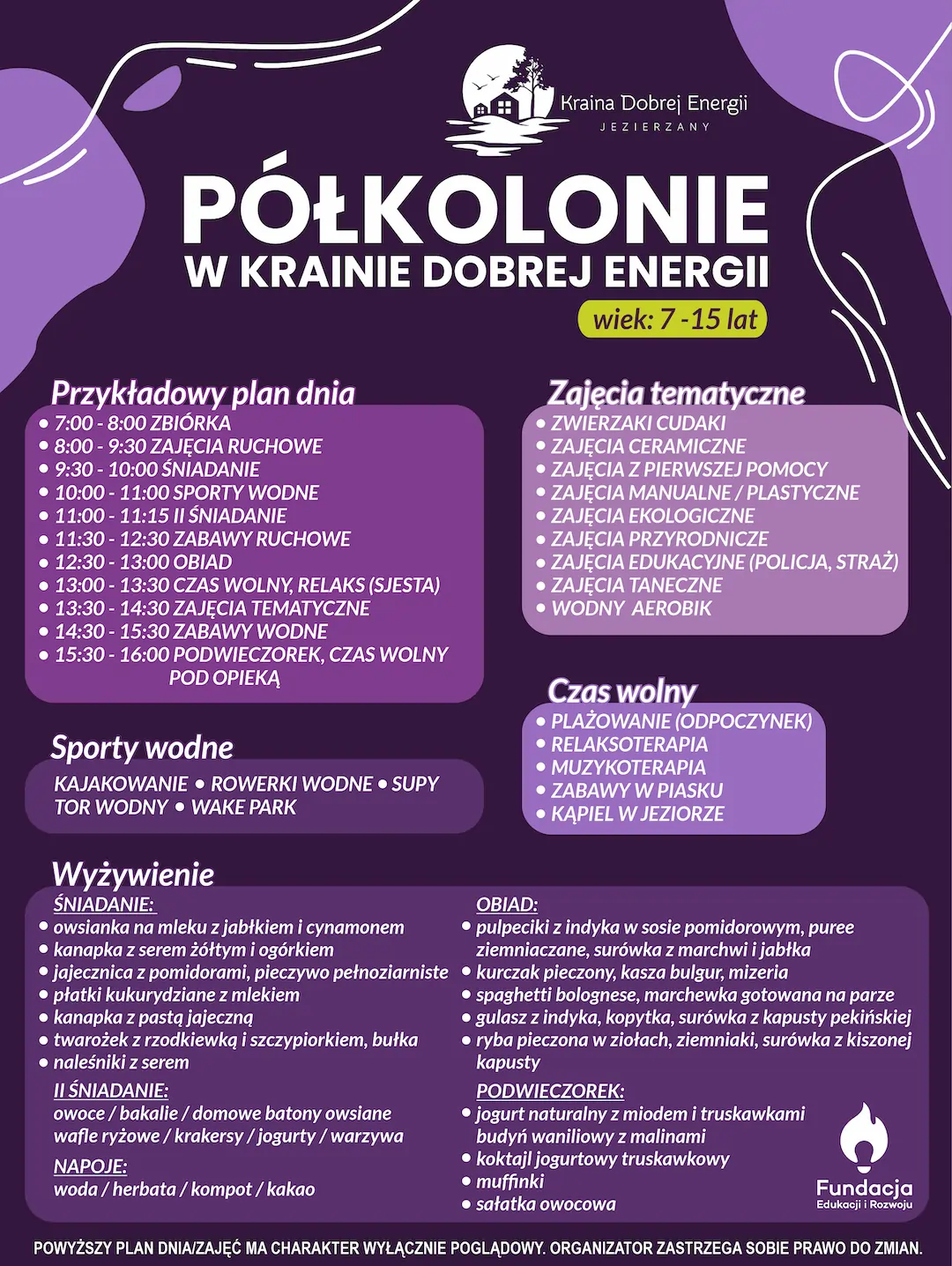 atrakcje na półkolonii dla dzieci szkolnych Wrocław, Lubin, Legnica,