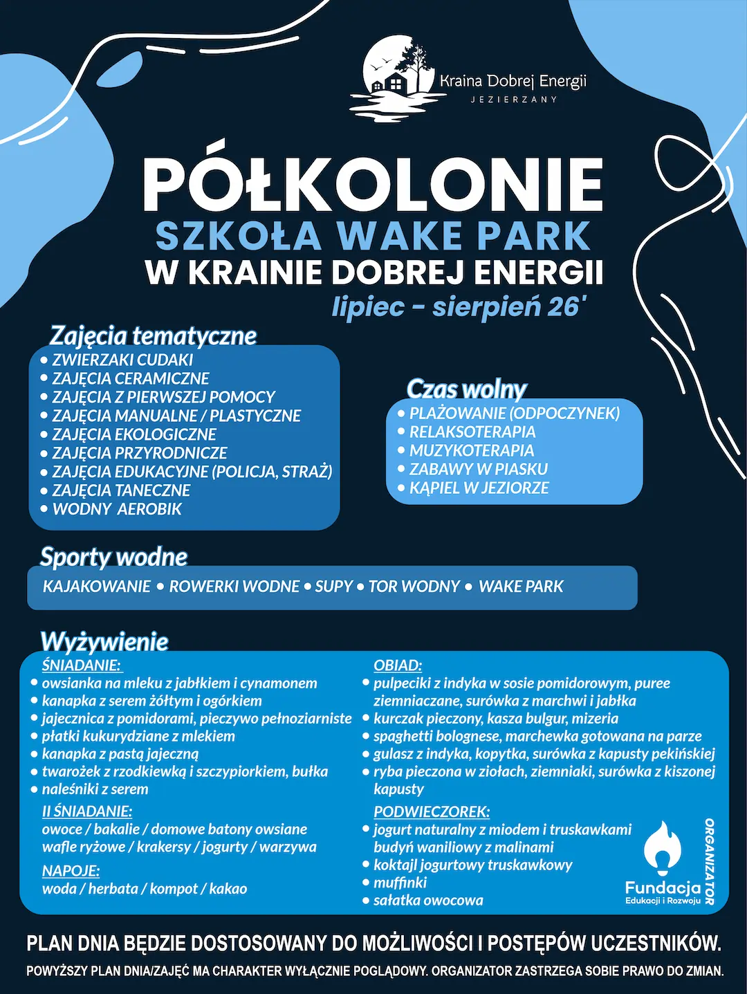Niech Twoje dziecko nauczy się pływać na desce wakeboard
